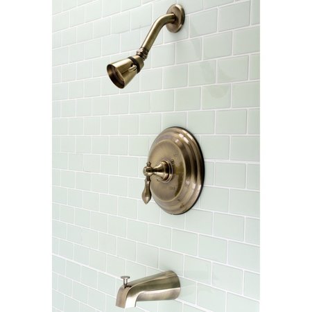 Kingston Brass KB3633ACL Single-Handle Tub and Shower Faucet, Antique Brass KB3633ACL